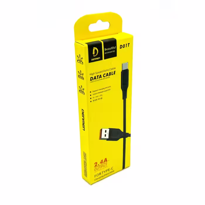 کابل تبدیل USB به USB-C دنمن مدل DATA CABLE طول 1 متر