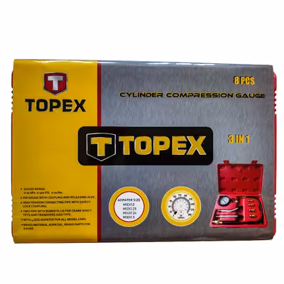 دستگاه کمپرس سنج سیلندر تاپکس مدل FGT 9965 مجموعه 8 عددی
