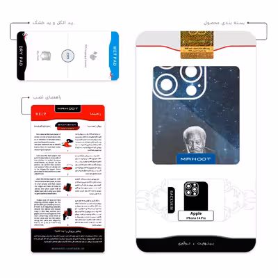 برچسب پوششی ماهوت مدل Morgan Freeman مناسب برای گوشی موبایل اپل iPhone 14 Pro