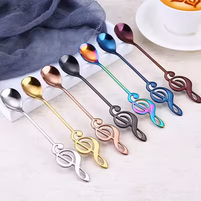 قاشق چای خوری مدل  موزیکال بسته 7 عددی