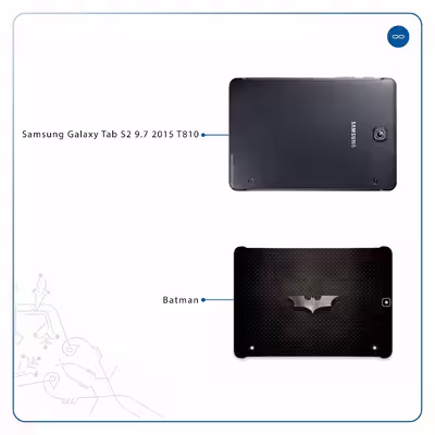 برچسب پوششی ماهوت مدل Batman مناسب برای تبلت سامسونگ Galaxy Tab S2 9.7 2015 T810