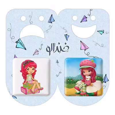 پیکسل خندالو مدل دختر توت فرنگی کد 16241614 مجموعه 2 عددی