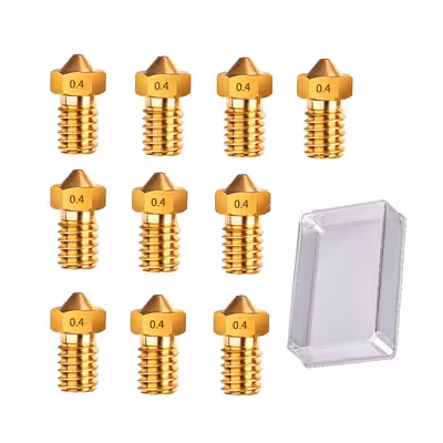 نازل پرینتر سه بعدی مدل brass04 کد 0.4 بسته 10 عددی
