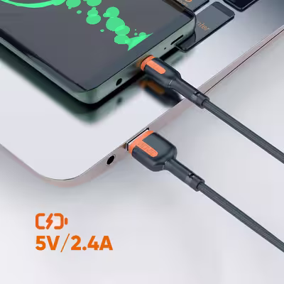 کابل شارژر USB به USB -C ویدوی مدل CB499 طول 1.2 متر