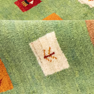 گبه دستباف ذرع و نیم سی پرشیا کد 122167