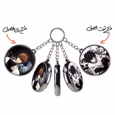 جاکلیدی خندالو طرح ال لاولیت و لایت یاگامی انیمه دفترچه مرگ مدل دوطرفه  کد 1132011309