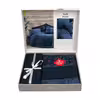 سرویس ملحفه کاتن باکس مدل Plain Sooty Denim دو نفره 4 تکه