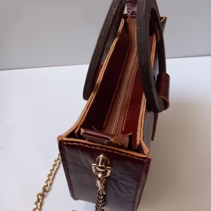 کیف دستی چرمی مدل راش کد  529