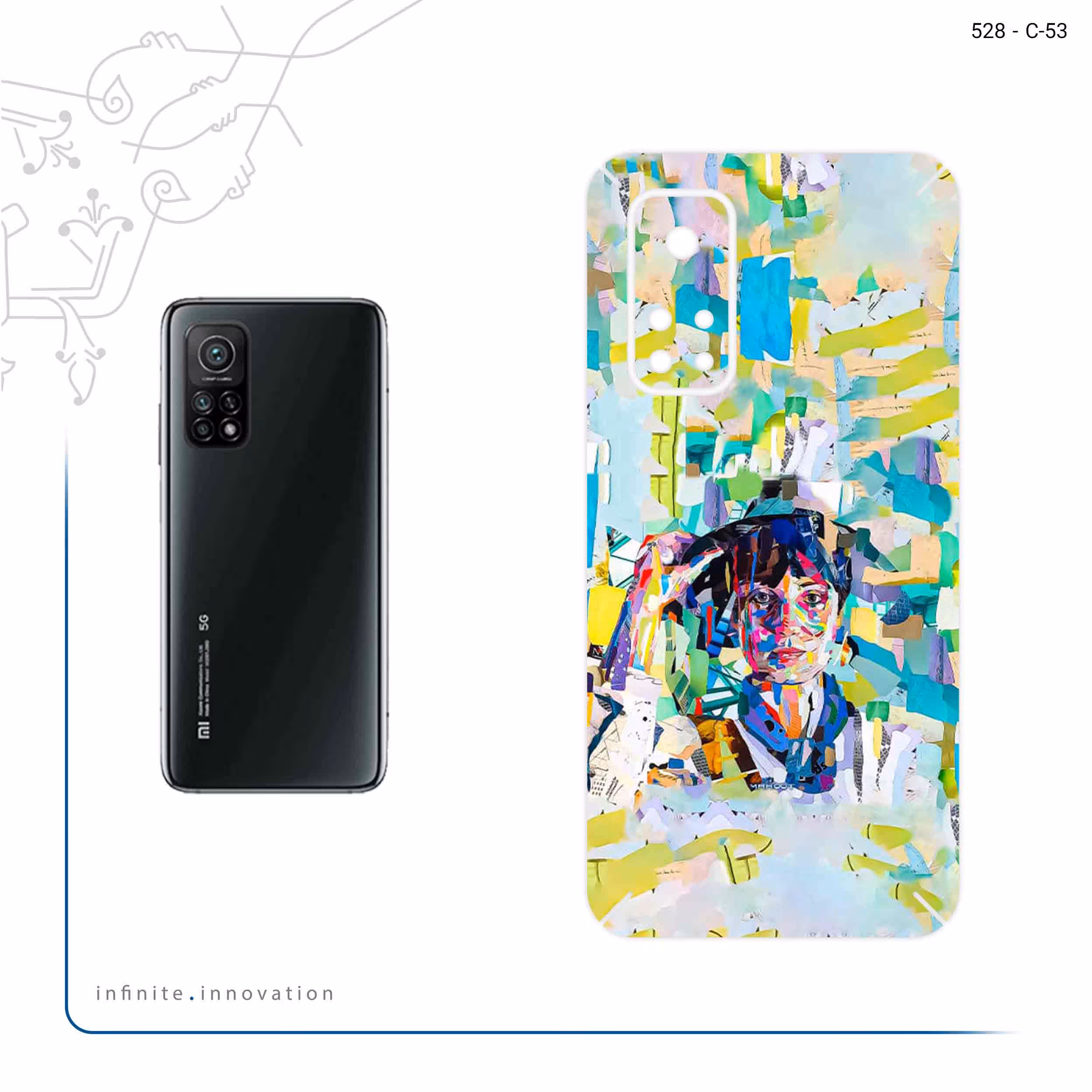 برچسب پوششی ماهوت مدل Collage of Women Portrait 1 مناسب برای گوشی موبایل شیائومی Mi 10T 5G