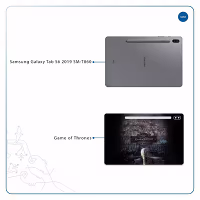 برچسب پوششی ماهوت مدل Game of Thrones مناسب برای تبلت سامسونگ Galaxy Tab S6 2019 SM-T860