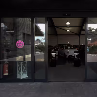 چراغ دیواری نئون دیزاین طرح Bmw_PN