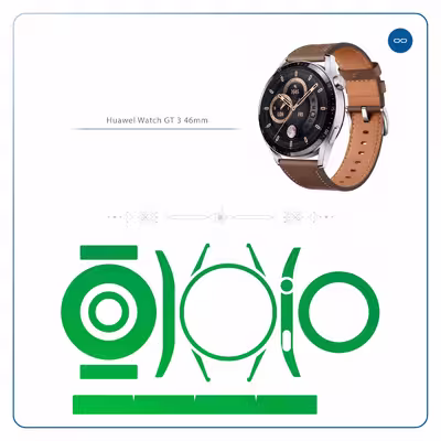 برچسب ماهوت طرح Matte-Green مناسب برای ساعت هوشمند هوآوی Watch GT 3 46mm