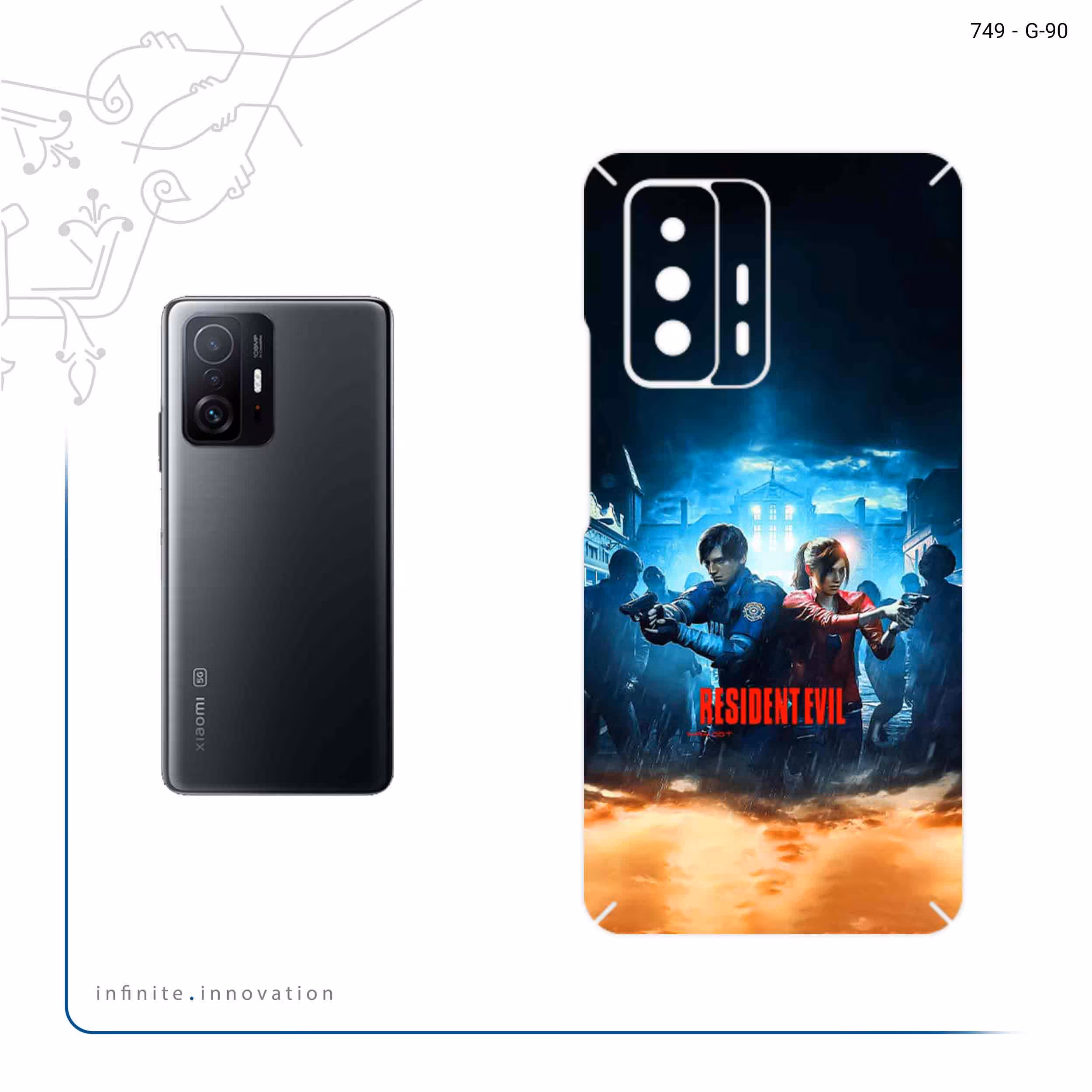 برچسب پوششی ماهوت مدل Residentevil Game Series مناسب برای گوشی موبایل شیائومی 11T 5G