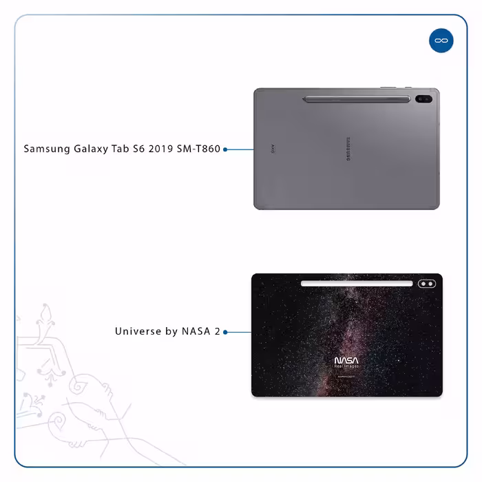 برچسب پوششی ماهوت مدل Universe-by-NASA-2 مناسب برای تبلت سامسونگ Galaxy Tab S6 2019 SM-T860
