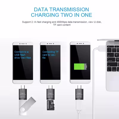 مبدل USB-C به microSD / USB کد OTG-SDC