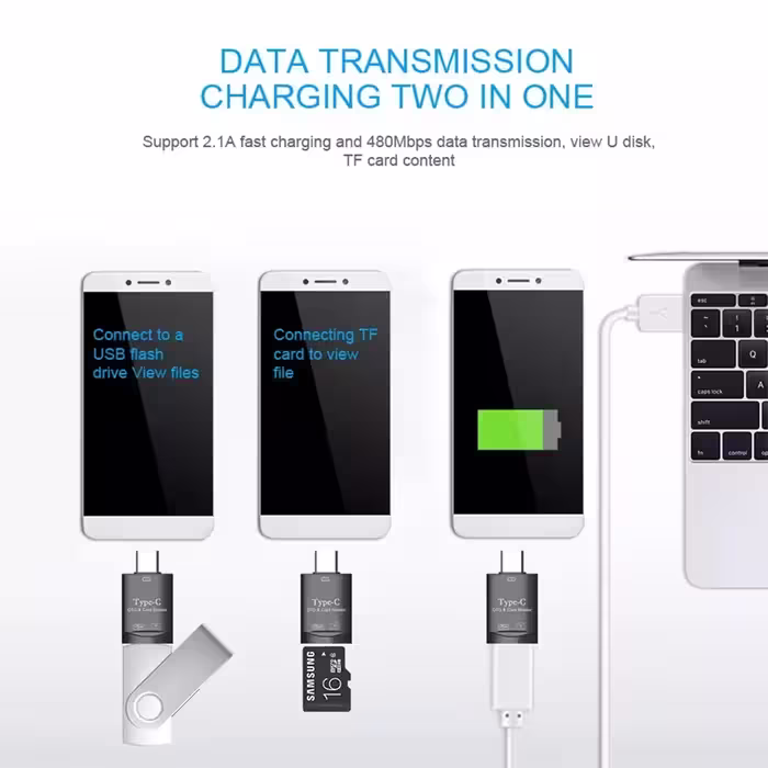 مبدل USB-C به microSD / USB کد OTG-SDC