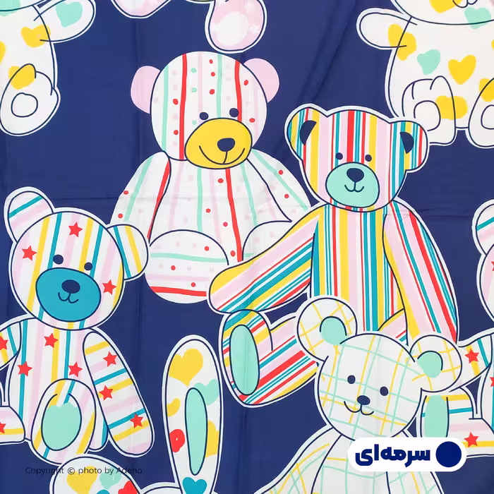 ملحفه آدنو مدل Ted کد IR85 یک نفره سایز 80x180 سانتی متر