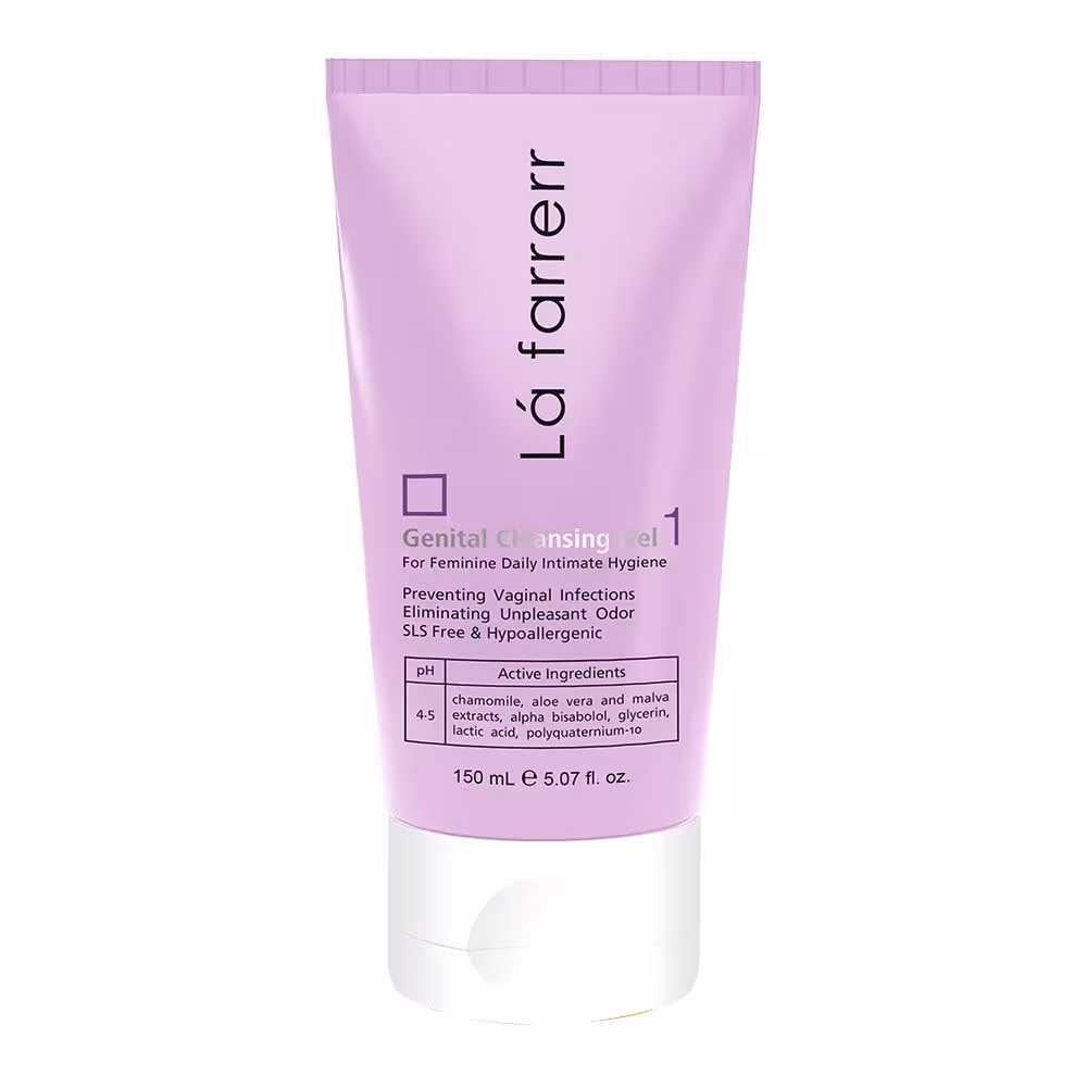 ژل شستشوی بهداشتی بانوان لافارر1 GENITAL CLEANSING GEL 1 LA FARRERR