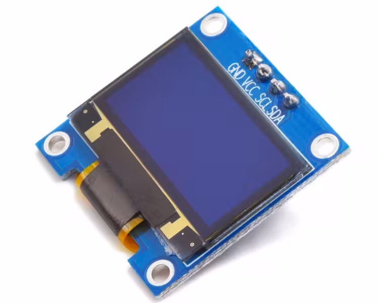 LCD oled 0.96 inch 128*64 آبی-زرد I2c