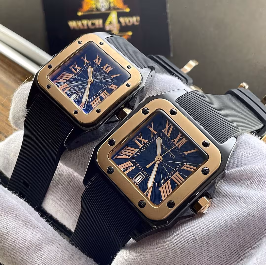 ساعت مچی ست كارتيه سانتوز 100(Cartier)