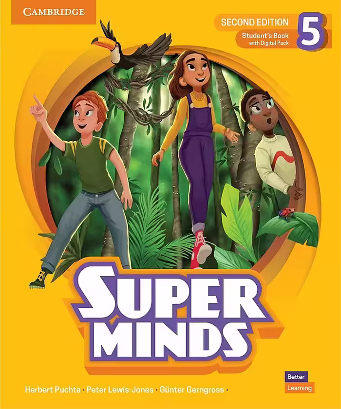 کتاب انگلیسی کودکان Super Minds 5 (2nd) SB WB DVD کتاب سوپر مایندز ویرایش دوم