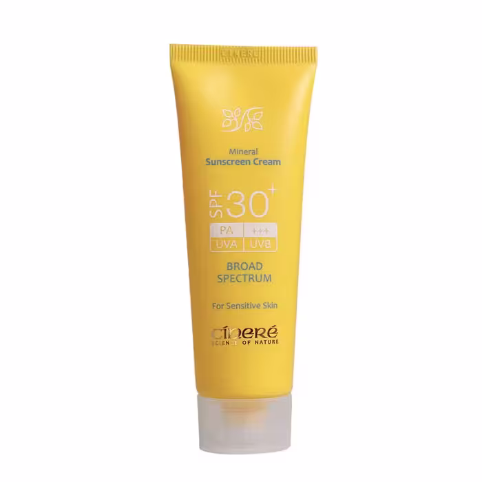 کرم ضد آفتاب  SPF30 بدون رنگ مناسب پوست حساس سینره (50 میل)