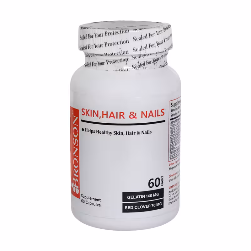 کپسول هیر اسکین اند نیلز برونسون 60 عدد | Bronson Skin Hair and Nails
