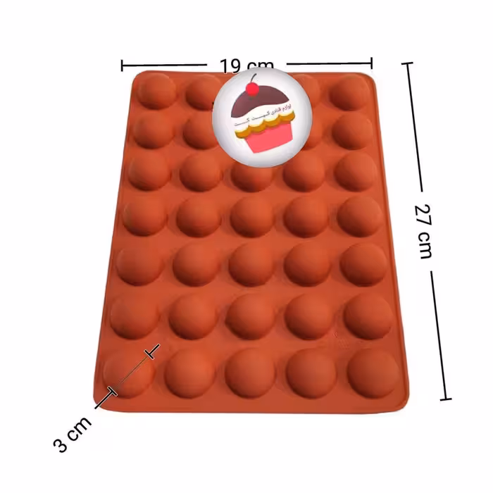 قالب دسر سیلیکون نیمکره 3سانت