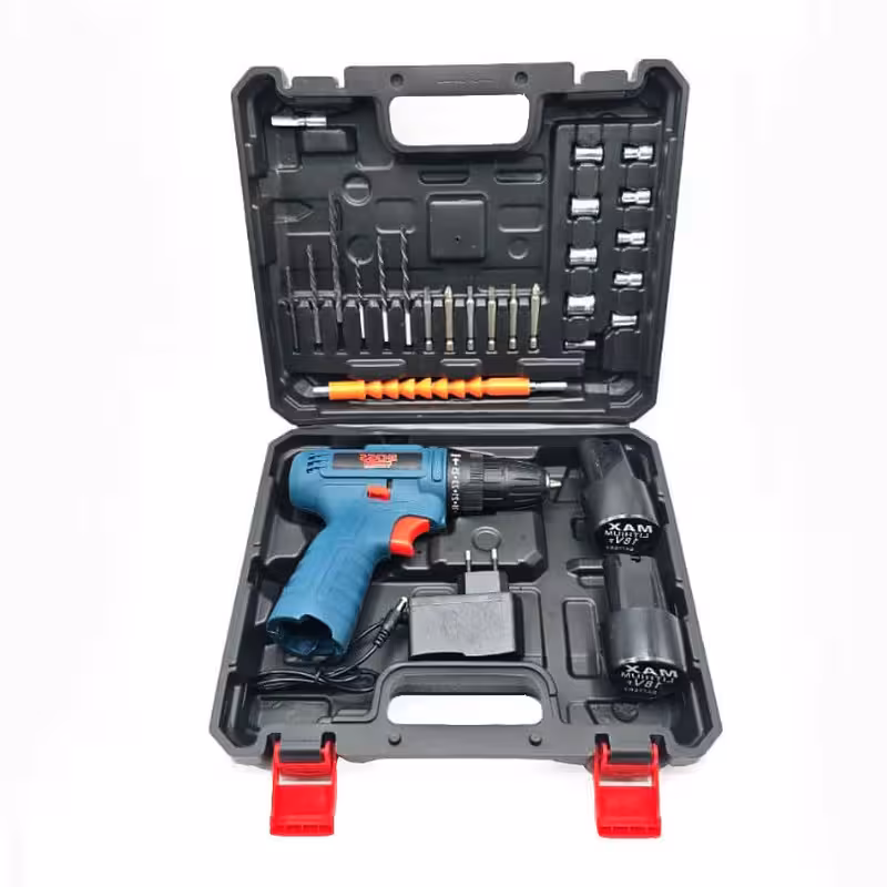 دریل پیچ گوشتی 10میلیمتری18ولت باس مدل LIFE STYLE-18V-2BK مجموعه 25 عددی | کالا مکس