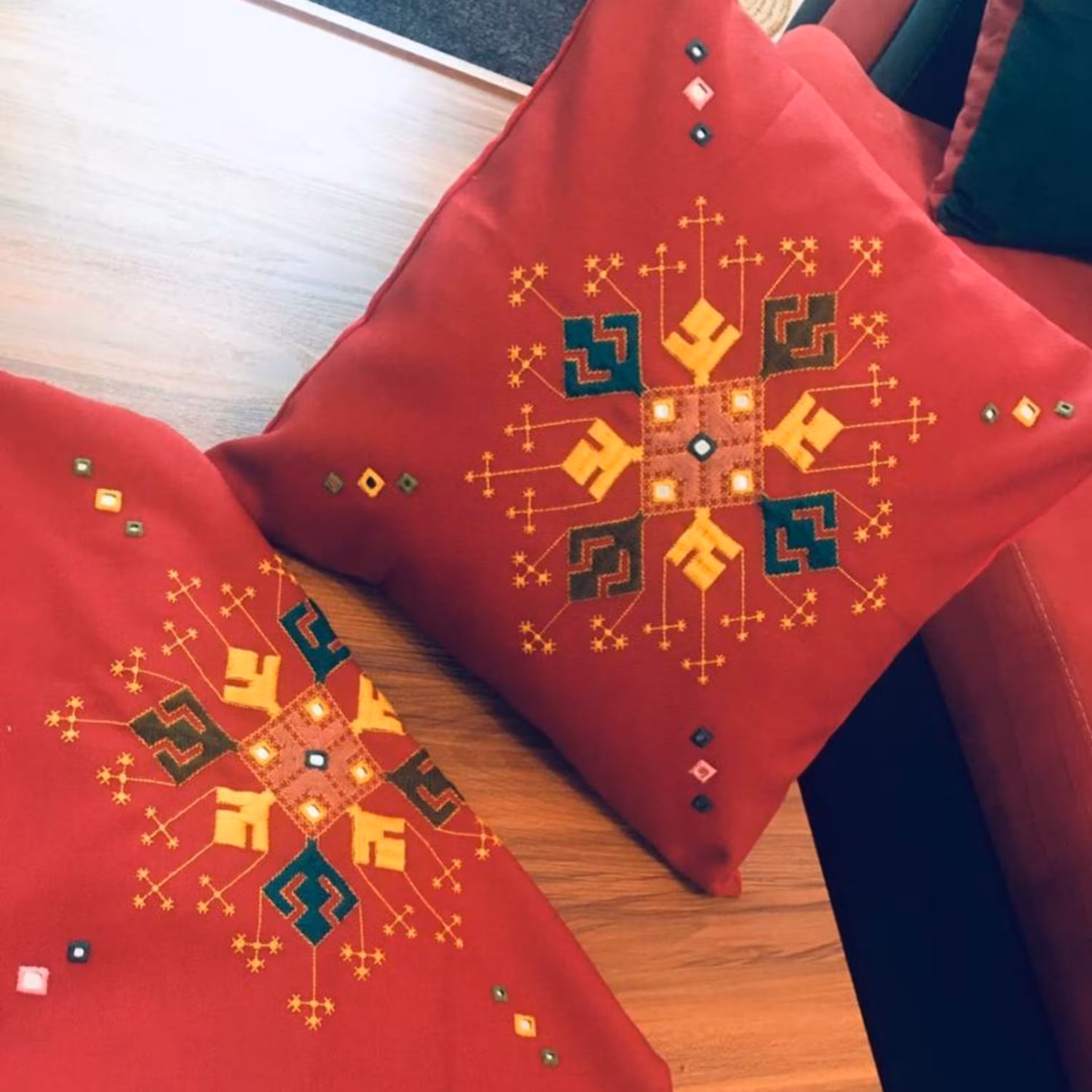 کاور کوسن سوزن دوزی KS0303 غرفه ملک خورشید                                      