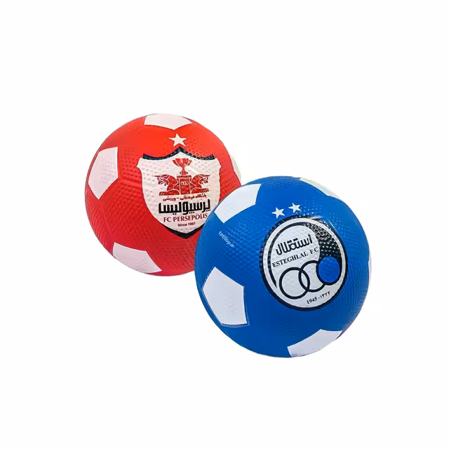 توپ فوتبال لاستیکی پرسپولیس و استقلال