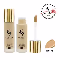 کرم پودر شیشه ای ساریسا شماره 45 (sarisa gold)