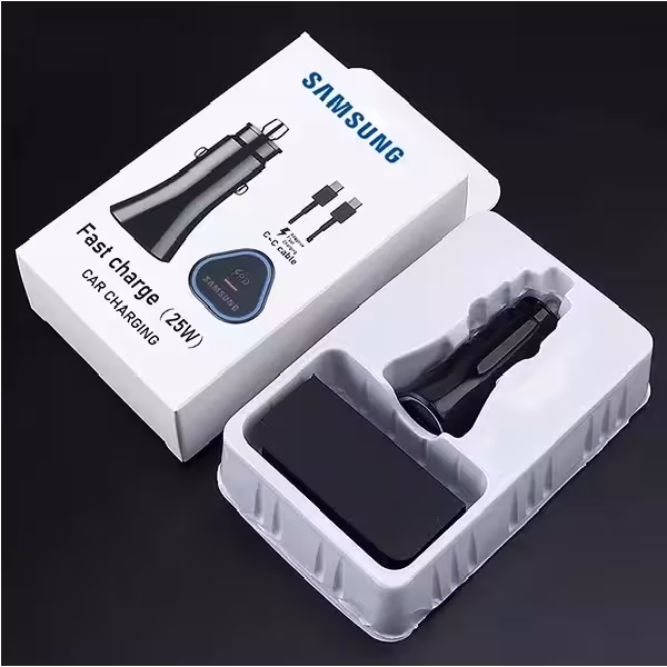 شارژر فندکی سامسونگ مدل EP-L502 به همراه کابل تبدیل USB-C