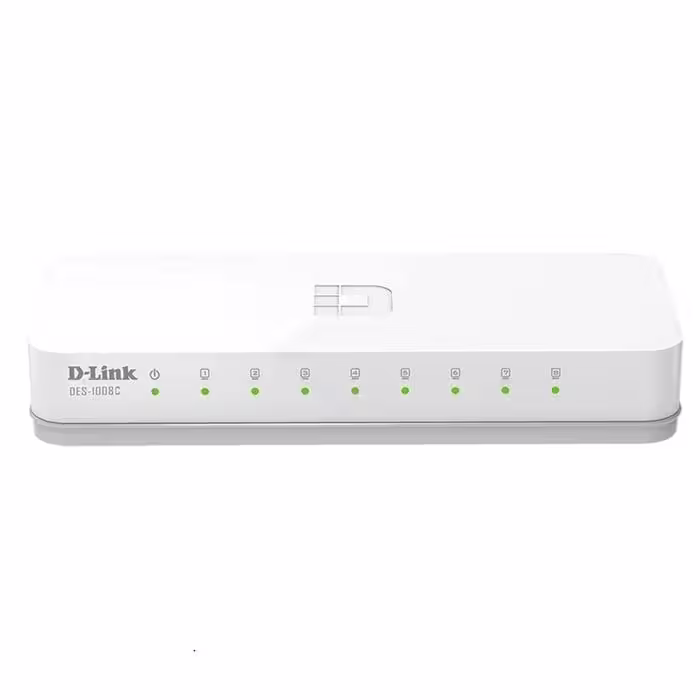 سوئیچ 8 پورت دسکتاپ دی لینک مدل  DES-1008C 10/100