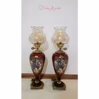 چراغ ستون سرامیکی طرح ایتالیایی تمام برنجی در رنگ های مختلف