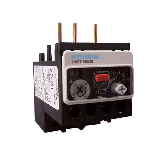 رله حرارتی (بی متال) 6/5 تا 8 آمپر HGT18K- HYUNDAI