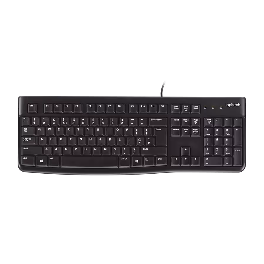 کیبورد اداری لاجیتک Logitech K120 Black