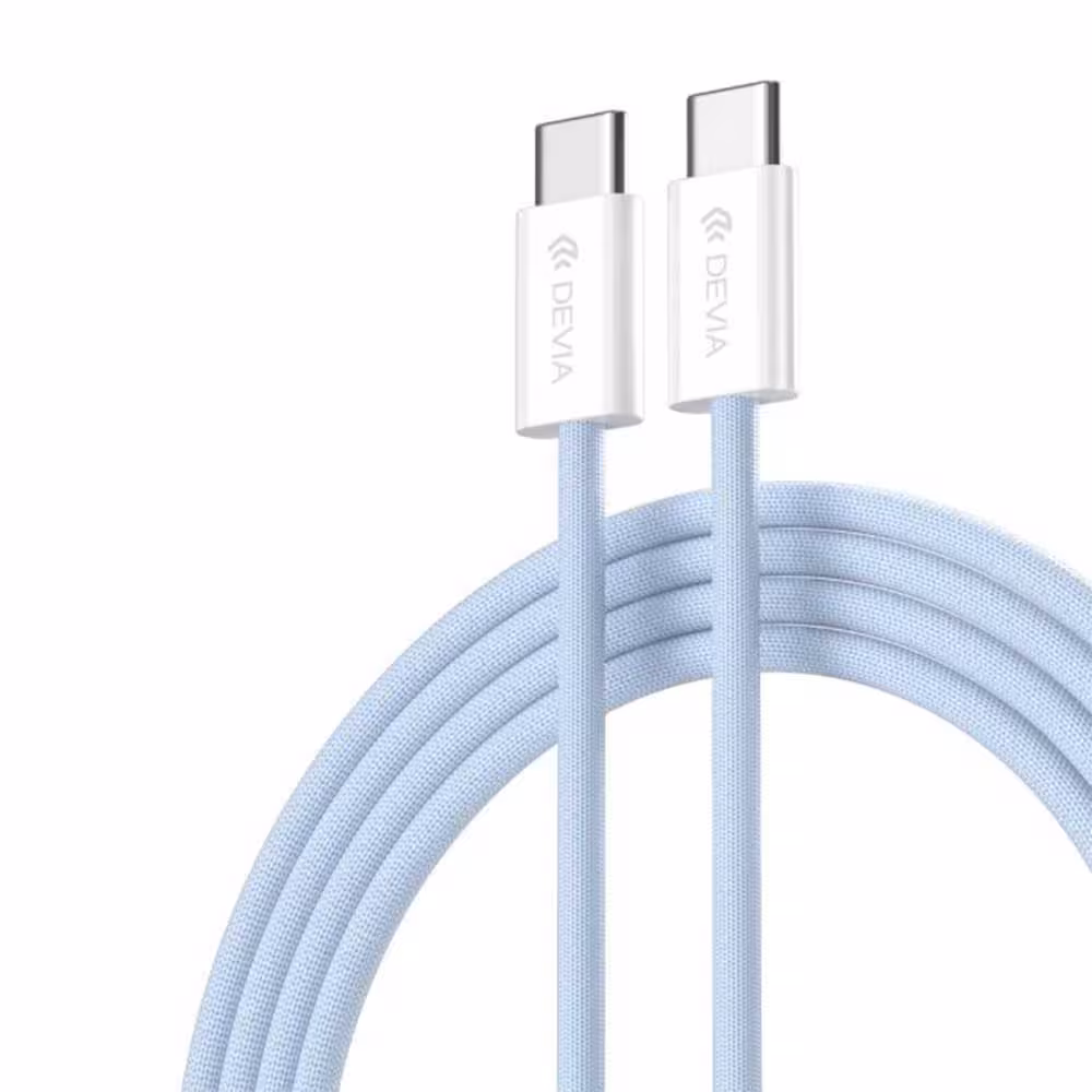 کابل USB-C دیویا مدل Smart Series C To C PD 60W Fast Woven Cable(1M)
