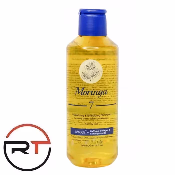 شامپو حجم دهنده 7 مورینگا امو مناسب مو چرب 400 میلی
