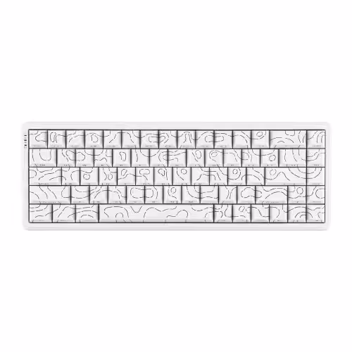 کیبورد ایجز Ajazz AK680 MAX White (Side Print) Wired