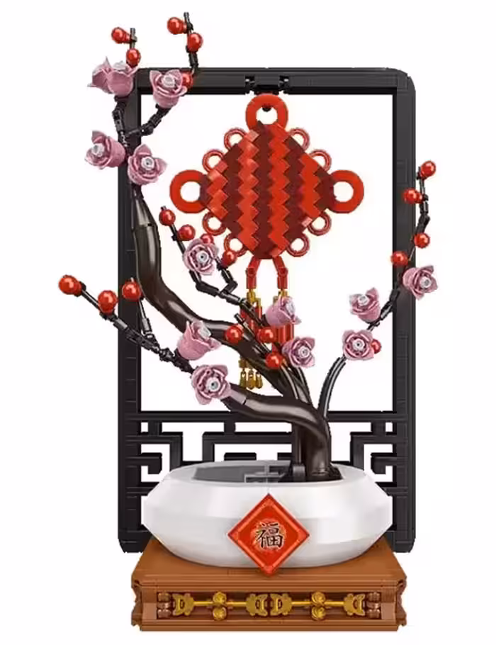 لگو 1078 تکه شکوفه آلو گل چینی کد 10014 برند Mould King