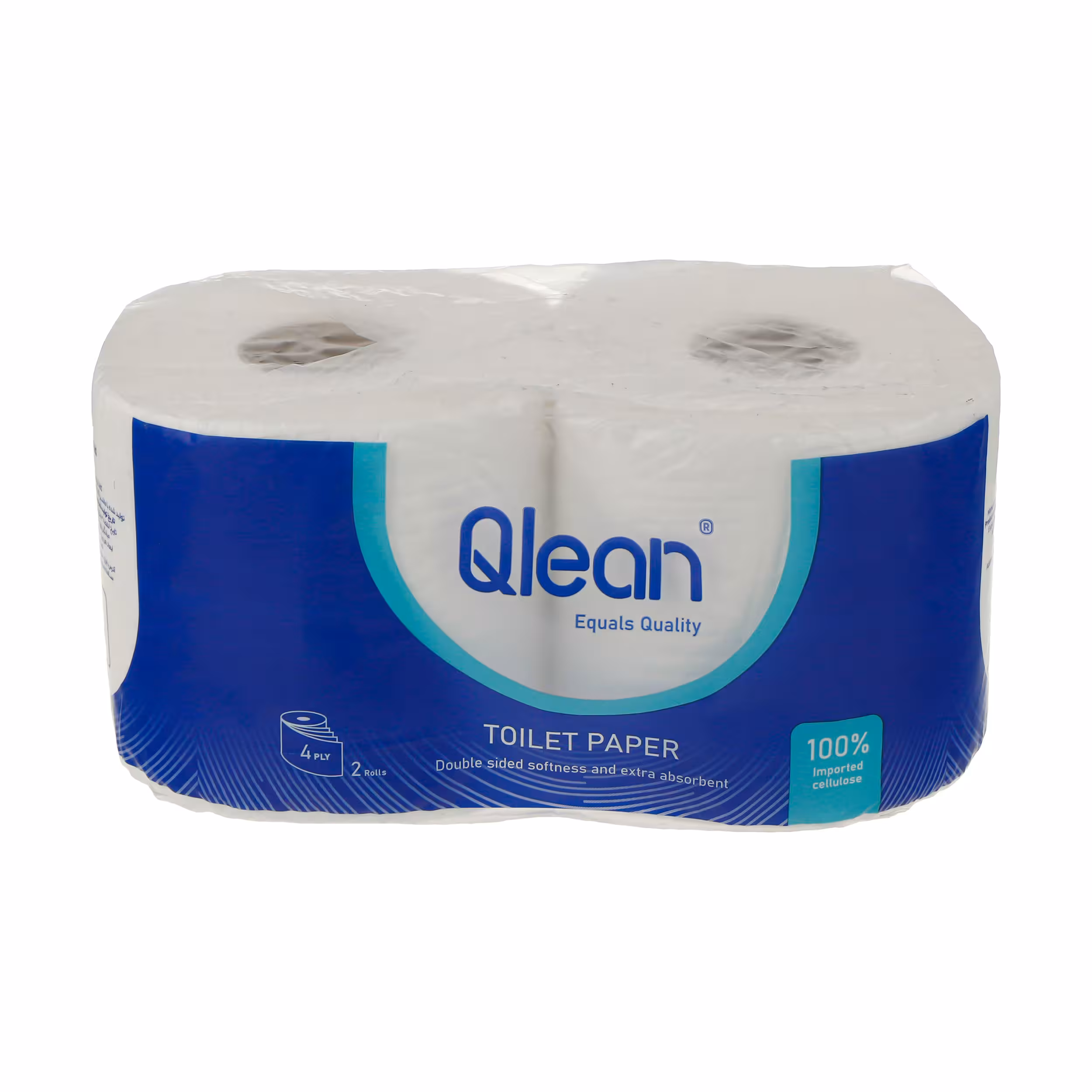 دستمال توالت کیولین مدل چهار لایه بسته 2 عددی (کارتن 24 تایی)