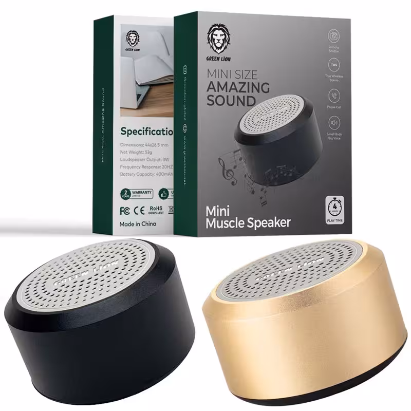 اسپیکرشارژی بلوتوث Green Lion MINI Muscle Speaker