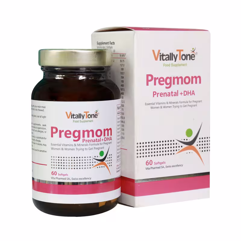 سافت ژل پرگمام ویتالی تون 60 عدد | Vitally Tone Pregmom