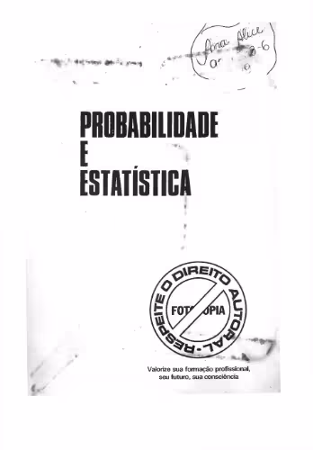 خرید و دانلود نسخه کامل کتاب Probabilidade e estatística