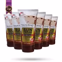 6 عدد ضد آفتاب ووکالی Wokali SPF70 حجم 130 میلی لیتر   (اورجینال)