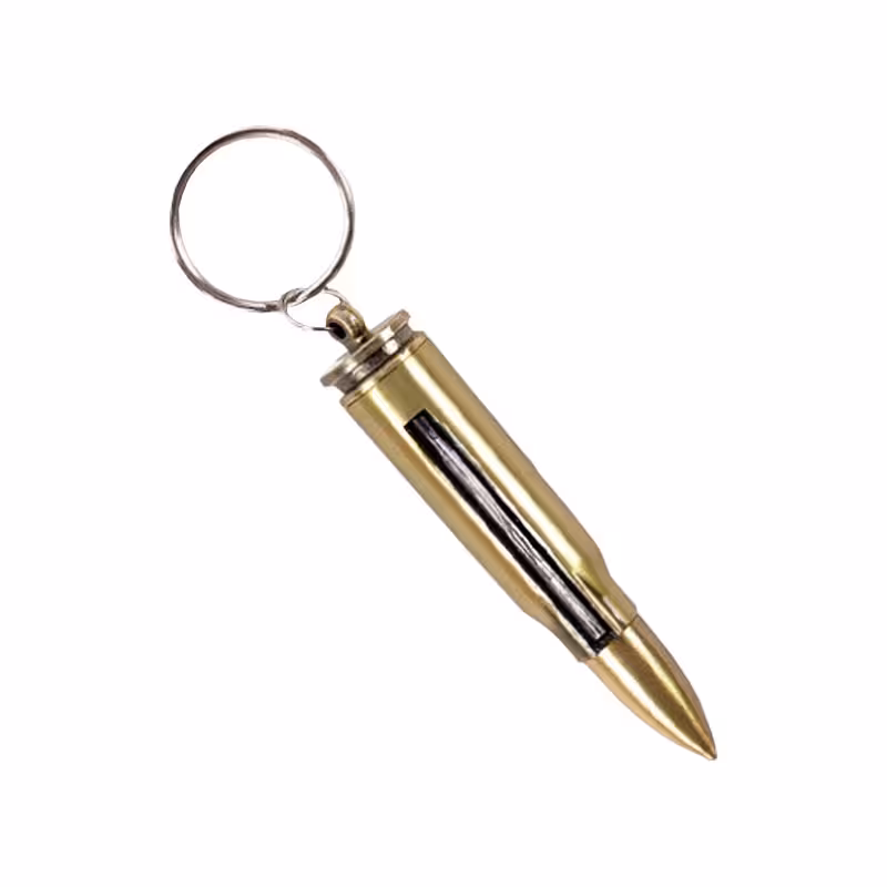 آتش زنه و کبریت دائمی طرح فشنگ فلزی