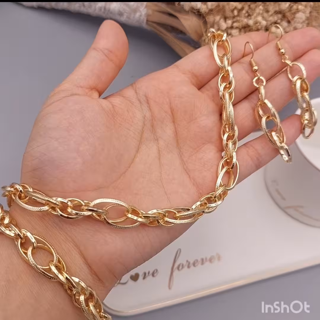 سرویس طرح طلا، دوپو ریز، رنگ ثابت، ضد حساسیت، دارای کارت گارانتی 6 ماهه