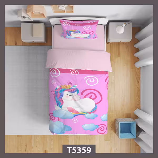 روتختی دخترانه صورتی یونیکورن کد T5359
