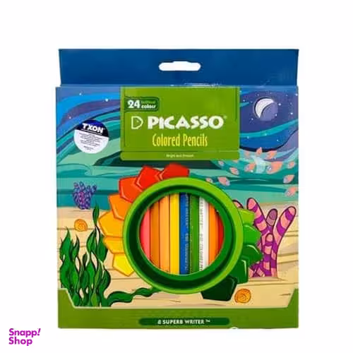 مدادرنگی پیکاسو (Picasso) جعبه مقوایی 24 رنگ
